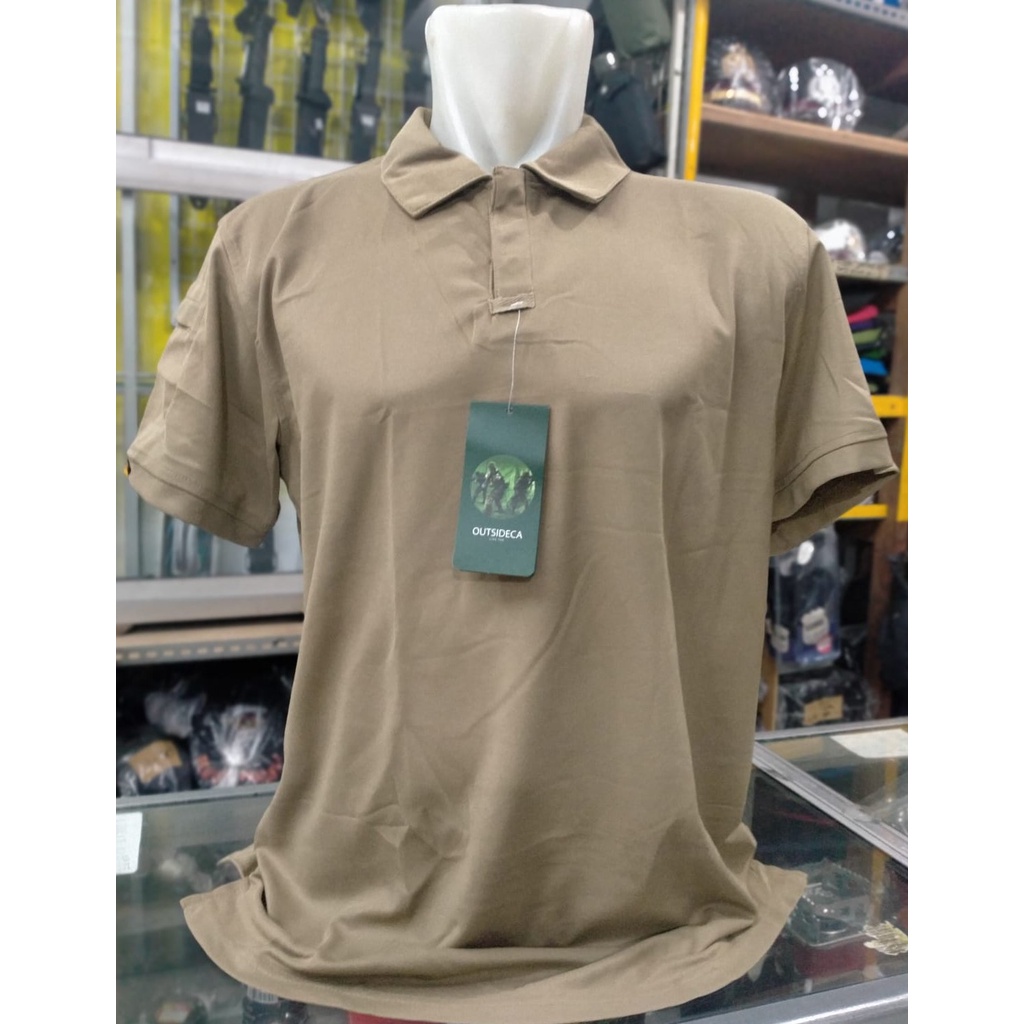 Kaos kerah Tactical Import Krem