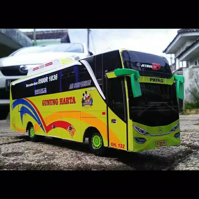 Miniatur Bus bis / mainan bus bis GUNUNG HARTA Jetbus SHD