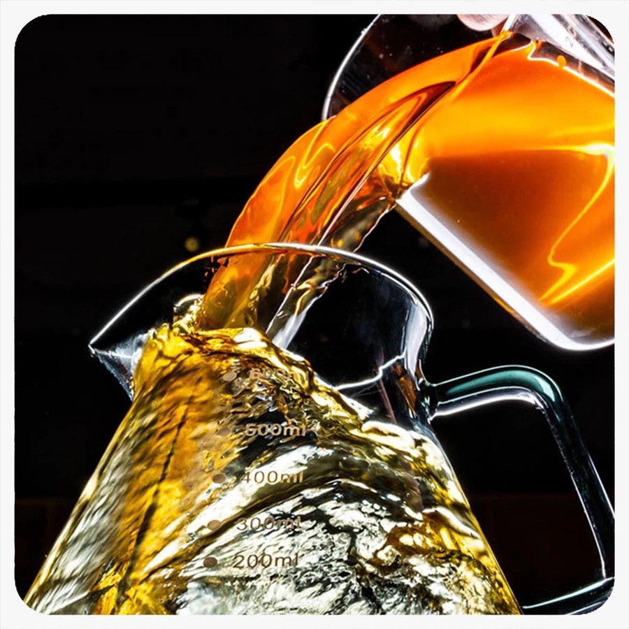 V60 COFFEE SERVER KOPI 400ML DIAMOND SHAPE WITH LID