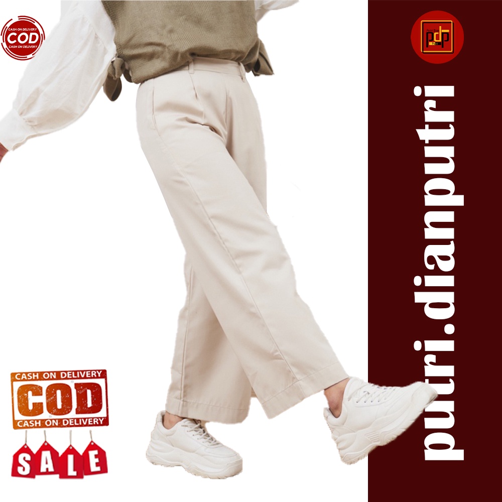 London Highwaist Kulot Palette 1, Kulot Basic pants Celana Wanita "Best Seller" Fit to S-XXL by putr