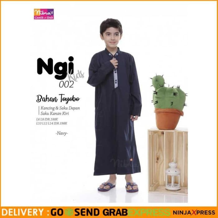 NIBRAS GAMIS IKHWAN KIDS NGI 002 GAMIS ANAK PRIA BAJU ANAK MUSLIM