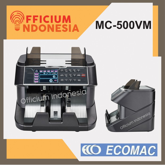 Ecomac MC-500VM - Penghitung Uang Cek Duit Palsu Bill Counter Splitter