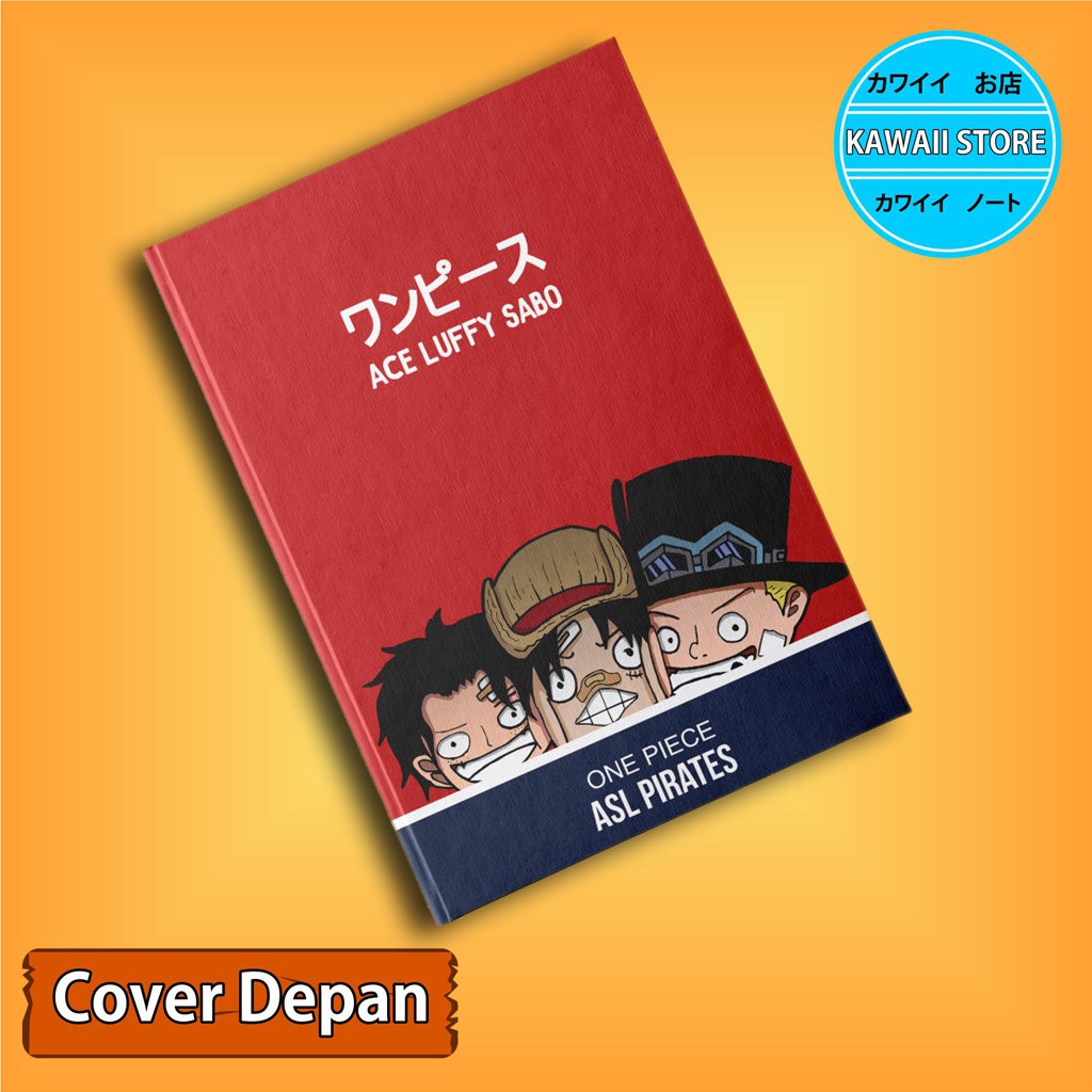 

Notebook / Pocket book Hard Cover Anime One Piece AC SABO LUFFY ASL PIRATES uk A5 & A6 / Notes Book