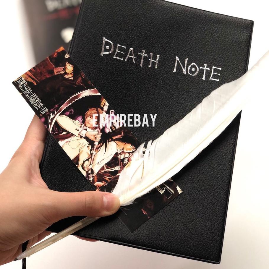 

Star 10.10 Buku Tulis Death Note Bergaris Notebook Anime Buku Catatan Dengan Casing & Pena Bulu & Pe