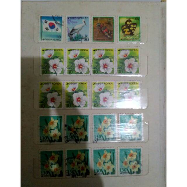 Satu set koleksi perangko jadul, filateli berbagai negara, perangko koleksi, satu set album prangko