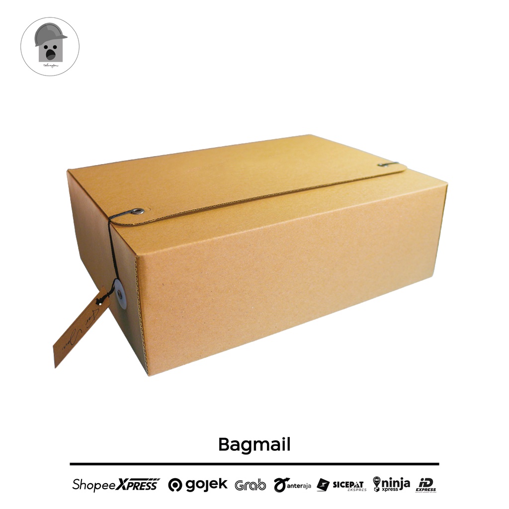

mail box corrugated big size cocok untuk packaging hampers atau gift model unik size 30x22x10