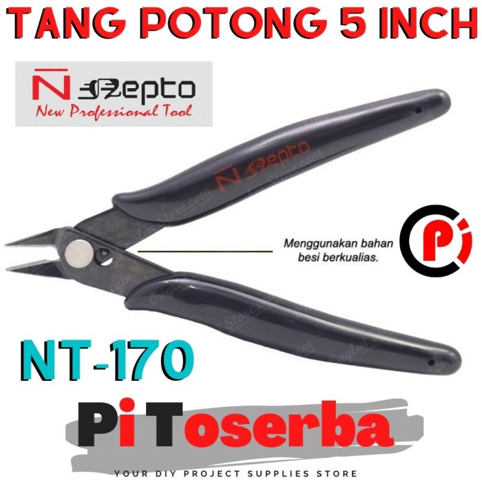 Original NEPTO NT 170 Tang Potong Kabel Komponen Cutter Pliers 5 Inch