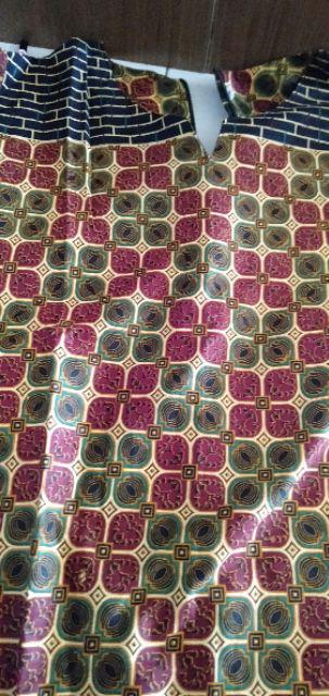 Batik Tunik Shibori Jumputan Terbaru Size S-3l / Hrb026 Yelbor Navbor / Biru Putih / Original.