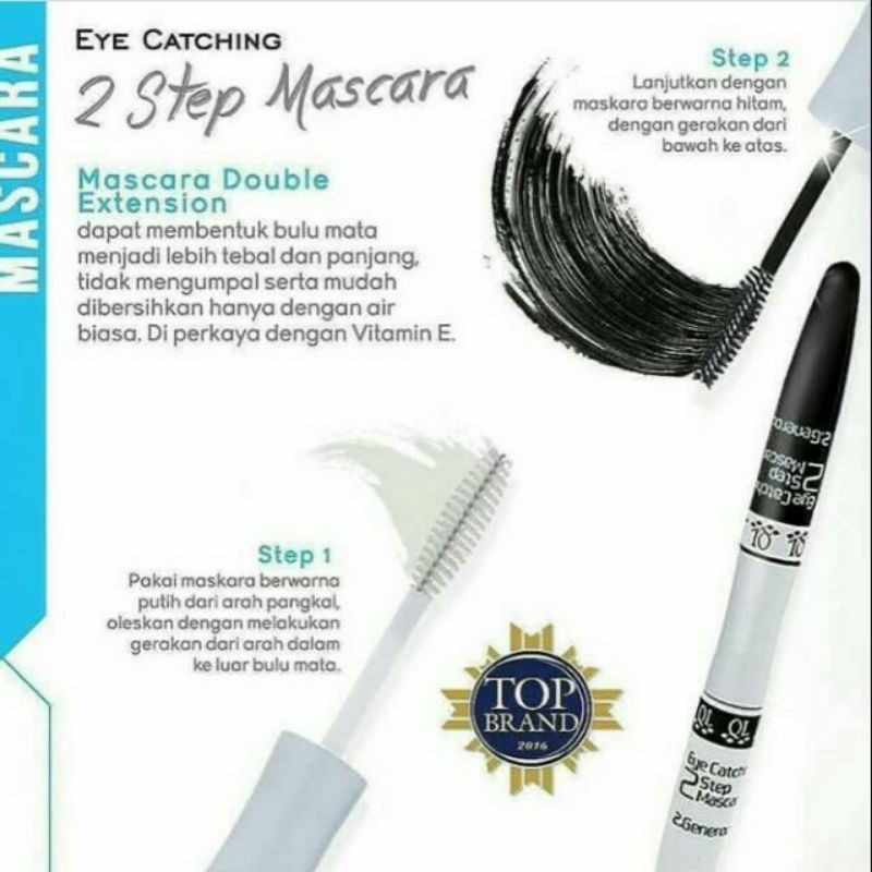 QL Maskara 2 in 1 Double Extension ~ Original 100%