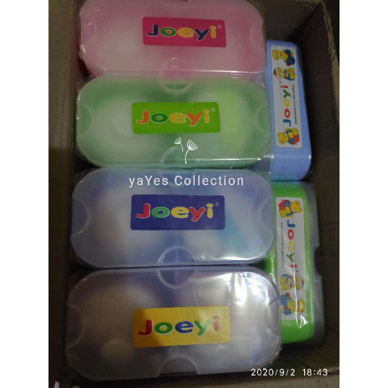 Powder case ninio tempat bedak tabur bayi single satu 2 dua box