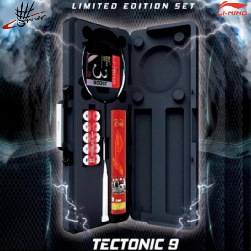 Raket Badminton Lining Tectonic 9 Limited Edition with Box Full Set Jonatan Christie Jojo Original