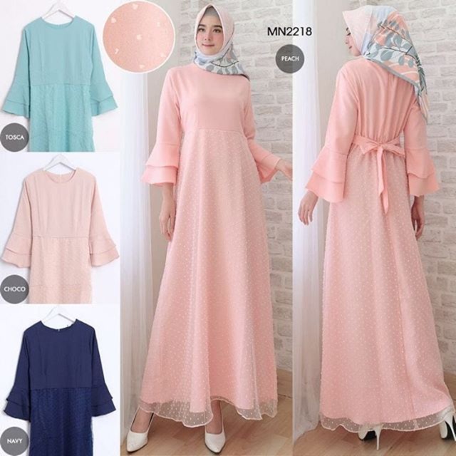 Baju Gamis Organza - Leiner Fashion