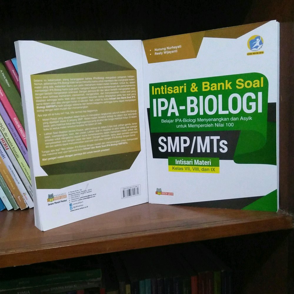 BUKU INTISARI DAN BANK SOAL IPA-BIOLOGI SMP/MTs KURIKULUM 2013 EDISI REVISI 2016