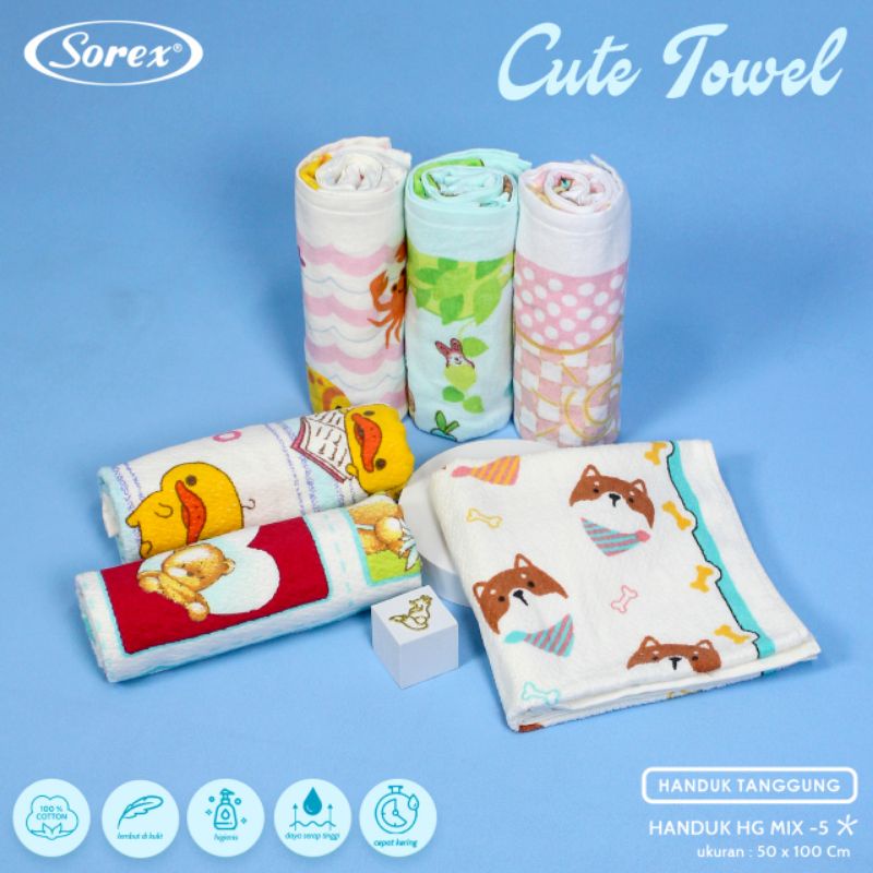 Handuk Bayi | Handuk Anak | Sorex Towel 100 x 50