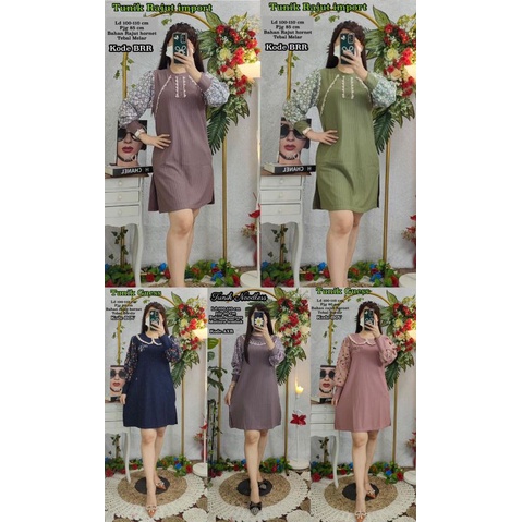 Tunik rajut import mutiara