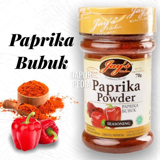 

Paprika powder jays paprika bubuk halus Tabur Bumbu rempah dapur penyedap rasa