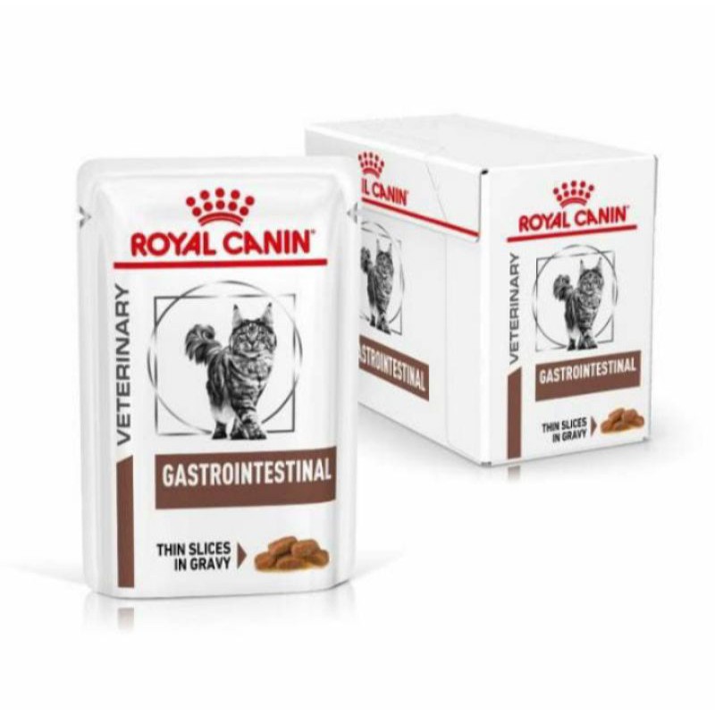 (1 box = isi 12pcs) Royal canin gastrointestinal pouch 85g - Rc gastro intestinal sachet