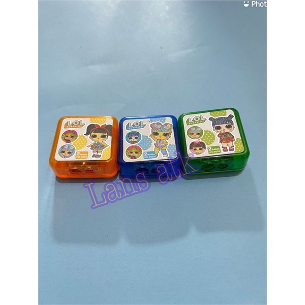 

RAUTAN 2 LUBANG LOL DAN OWL BURUNG HANTU MOTIF NYA BISA MERAUT PENSIL KECIL DAN BESAR rautan