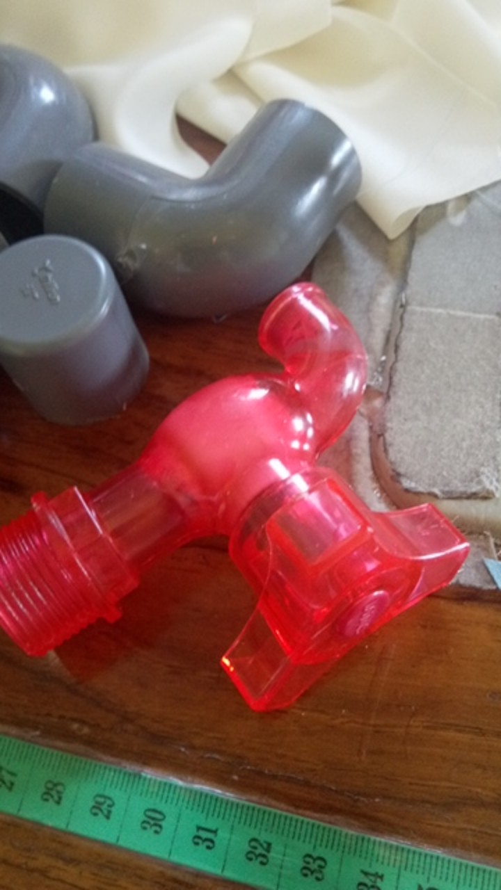 Keran Plastik Transparan 3/4 Inchi - Kran Air Bening