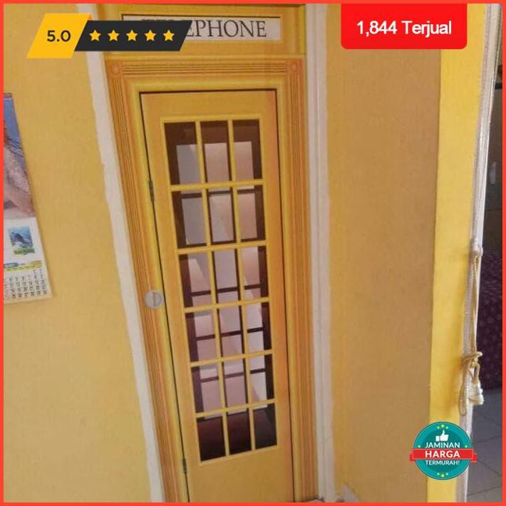 Dekorasi Rumah Stikerinn Sticker Pintu Kamar Mandi Pvc Box Telepon - 62 X 190 Exclusive