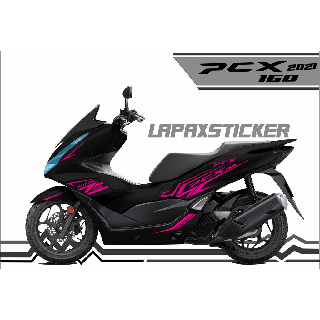 Stiker motor pcx 160 cutting sticker striping pcx 2021 new (3)