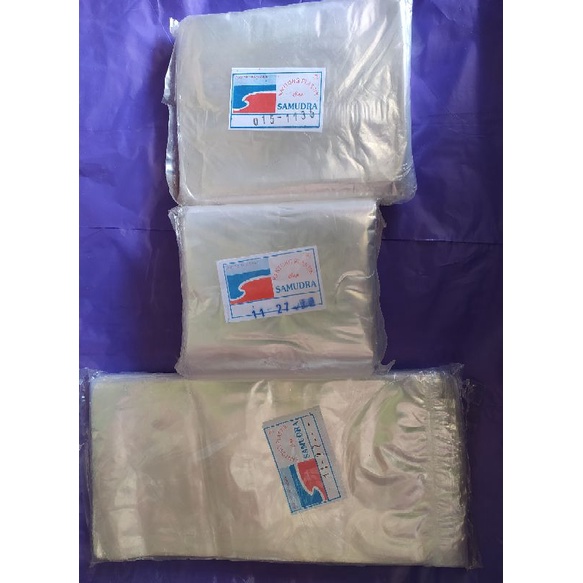 Plastik PP Bening Samudra Tebal 01 Uk. 11x22 11x27 11x35