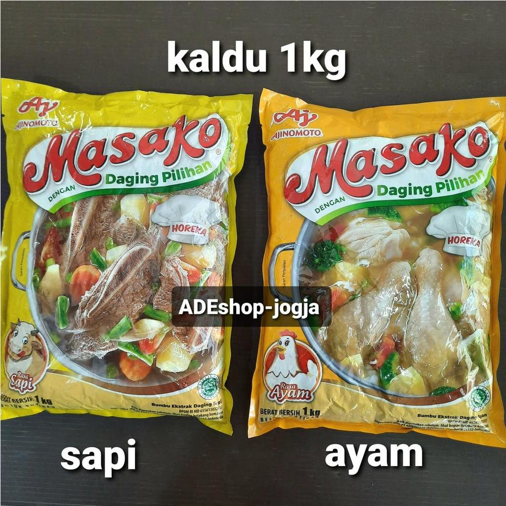 

masako kaldu ayam sapi ajinomoto 1 kg penyedap rasa horeca bumbu horeka