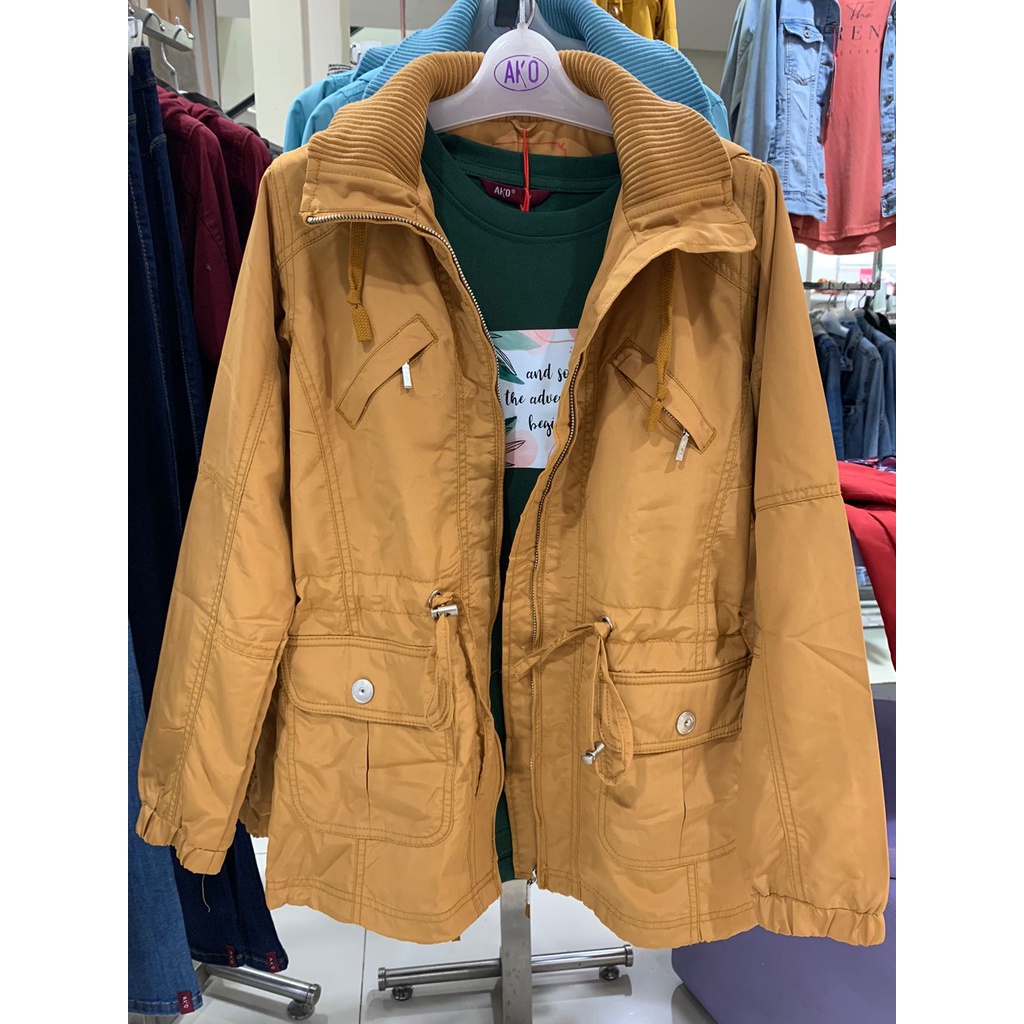 AKO JEANS S M L XL XXL ORIGINAL jaket wanita outer remaja parasut wanita brand Matahari Jumbo ready 