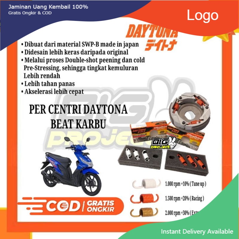 PER KAMPAS GANDA PER CENTRI DAYTONA BEAT KARBU PER SENTRIK BEAT KARBU ORIGINAL DAYTONA
