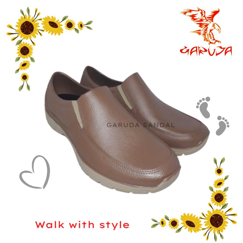 Sepatu Slip On Pria AWK 578 Karet Pantofel Formal Trendy