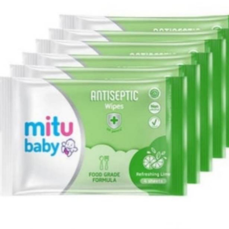 Tisu Basah Mitu Baby Antiseptik Wipes 10'sheet