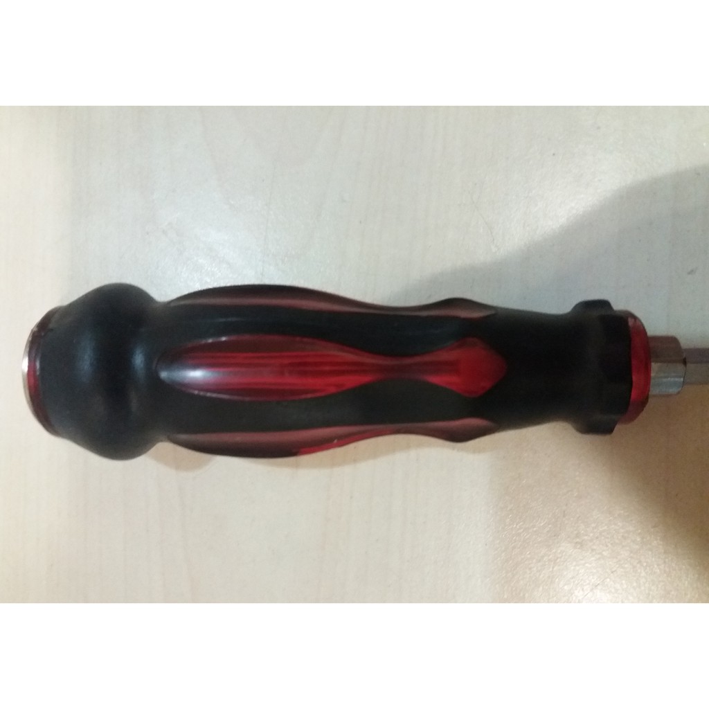 Obeng Magnet Ketok Lapis Karet Bolak Balik Plus Minus 4 inch Weldom-1