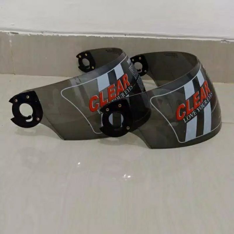 Visor kaca helm full face bmc Jaz pnp mds 201/maz gt pro/gm cruiser pelangi hitam bening murah