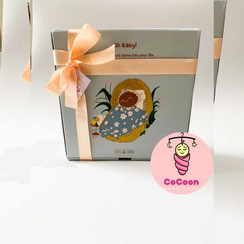 Box Bohopanna Oh Baby Small / Kotak Kado Ulang Tahun Baju Bayi Hadiah Gift