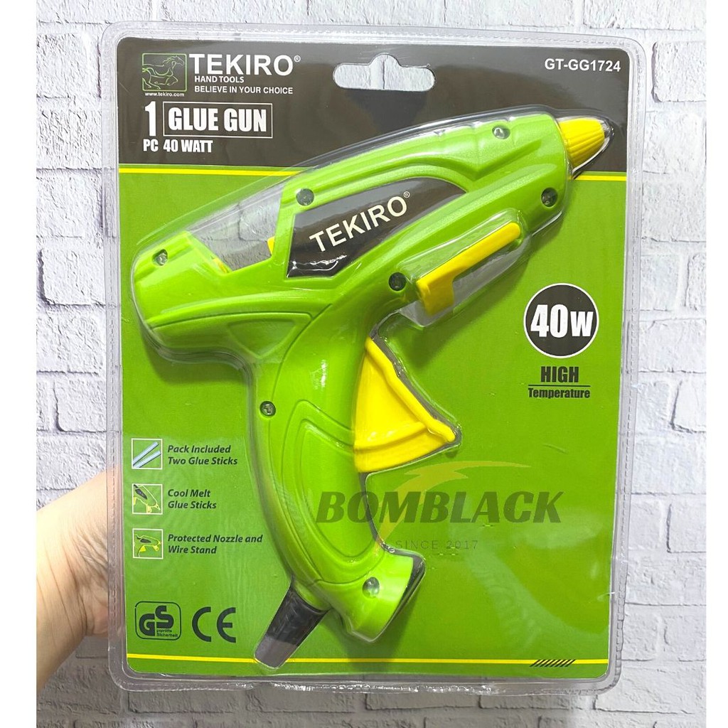 Hot Melt Glue Gun 40 Watt TEKIRO BESAR Tembakan Lem Tembak Lilin Bakar