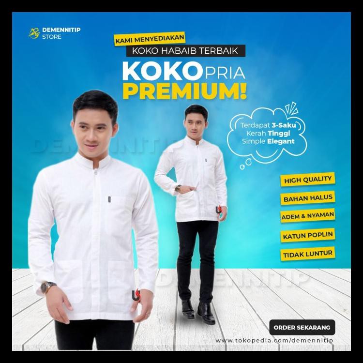 UPDATE! MERK BAJU KOKO PRIA YANG BAGUS BAJU KOKO PUTIH POLOS LENGAN PANJANG KOKO LAKI-LAKI TERMURAH