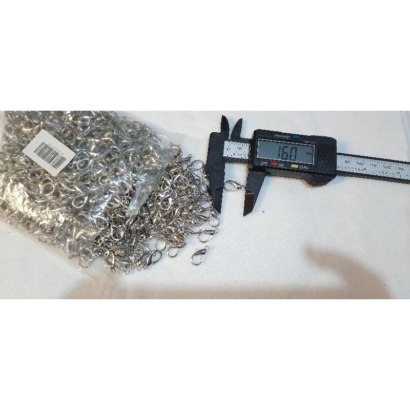 Kokot udang silver uk 16mm