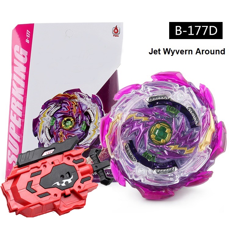 Gasing Beyblade Burst Superking merk Flame B-177 Jet Wyvern Around