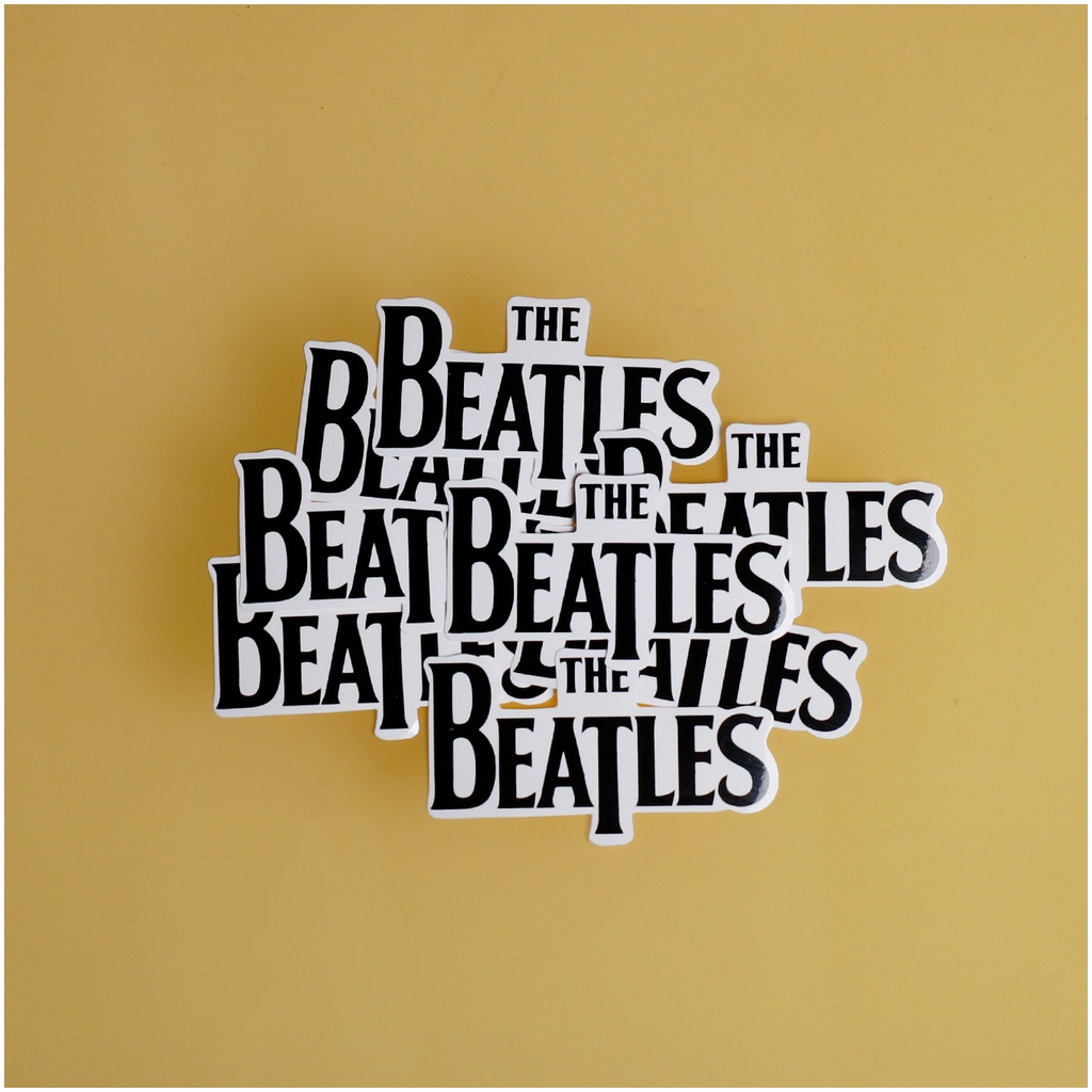 STIKER GRAFTACK - THE BEATLES - STIKER AESTHETIC LAPTOP, AKSESORIS HP, ANTI AIR, MOTIF,HELM.