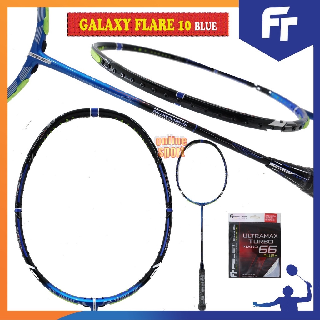 FELET Galaxy Flare 10 Raket Badminton (Original)