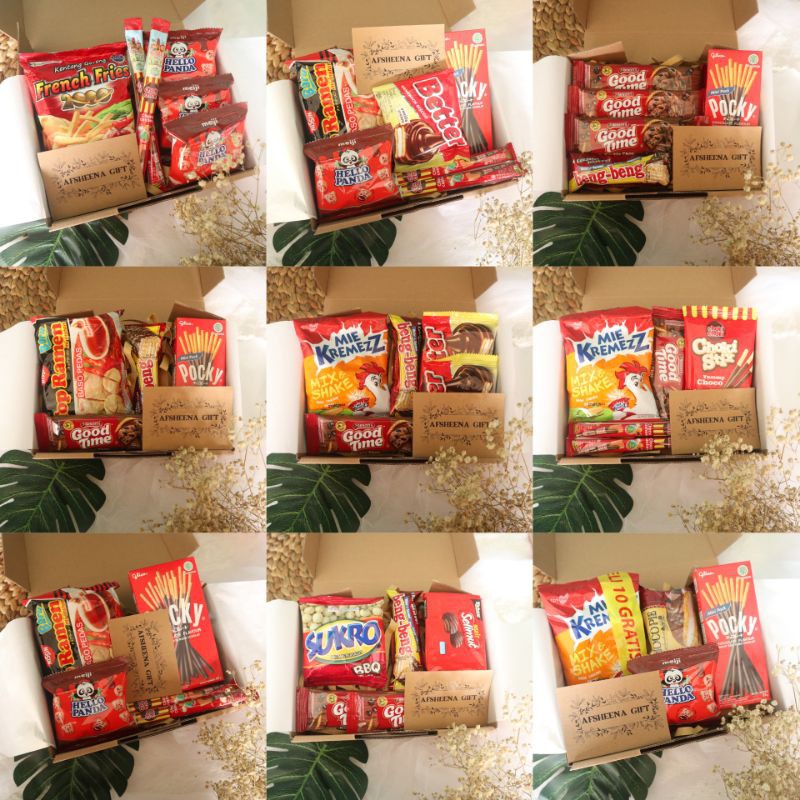 

Snack Box Part 1 / HAMPERS SNACK TERMURAH/ Kado Murah/ Kado Unik/ Snack Box Termurah