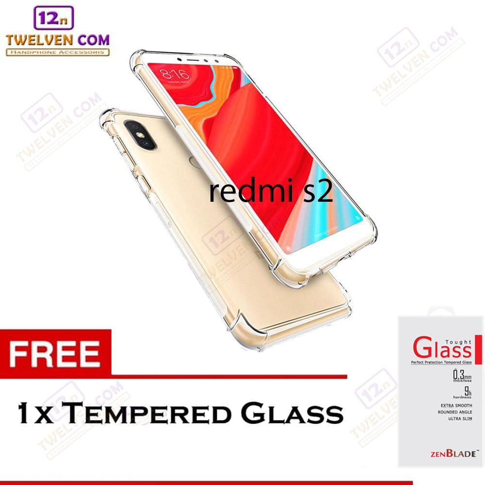 Anti Shock Anti Crack Softcase Casing for Xiaomi Redmi S2 (Bukan Redmi 2 / 2s) - Free Tempered Glass