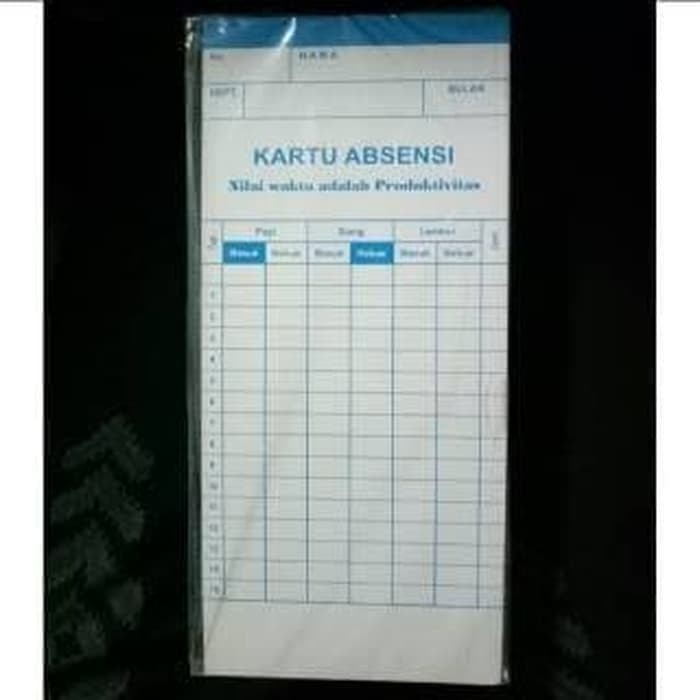 

Produk Kartu Absensi Amano Warna 1 Pack Isi 100 Lembar Limited