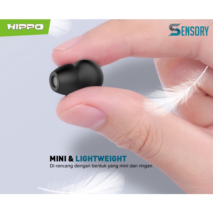 Hippo Headset Sensory Super Bass Jack 3.5mm Wired Handsfree Android Original Earbuds Earphone