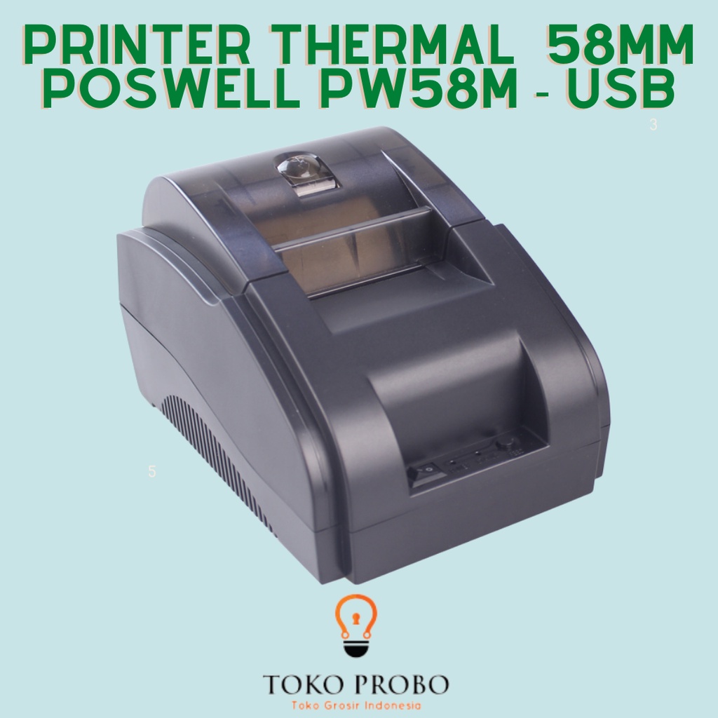 Printer Thermal POSWELL 58mm PW58M - USB