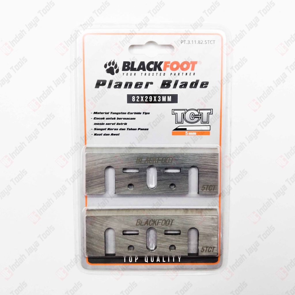BLACKFOOT TCT Planer Blade 82 mm Mata Serut Kayu Sugu Ketam Pasah