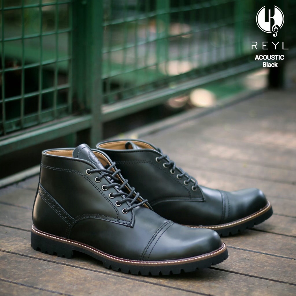 Sepatu Boots Formal Kerja kantor Pria FATIMAHSHOES Kulit Pria