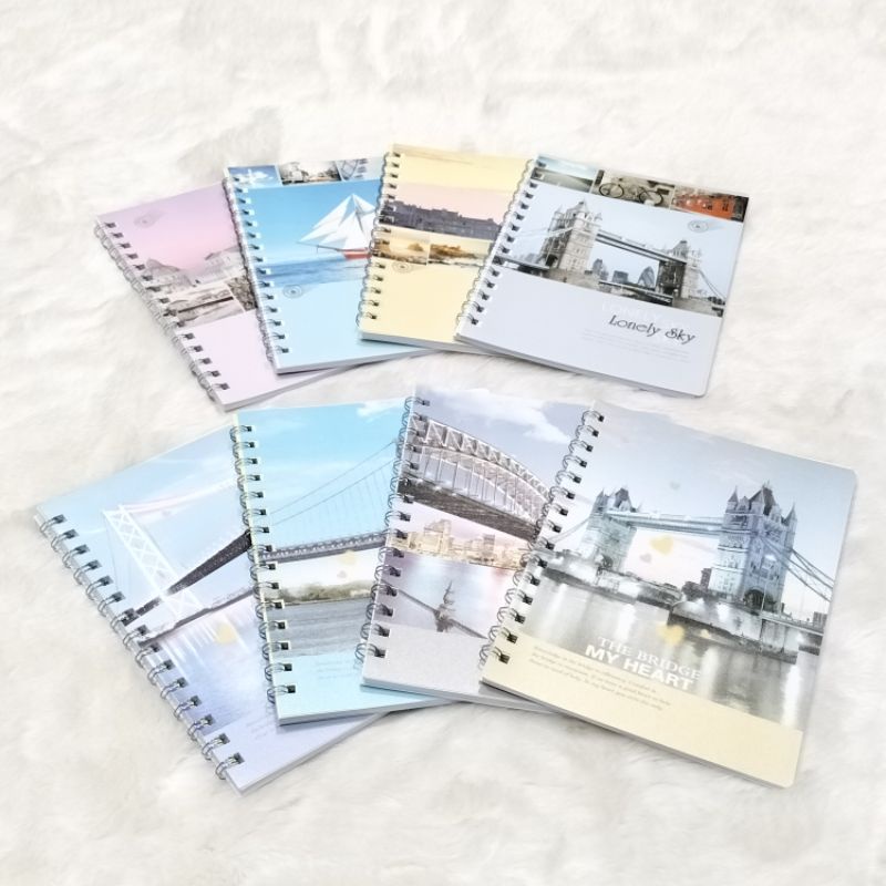 

Paket 4 Pcs Buku Diary Gambar Travel A5 Spiral Notebook Diary Note
