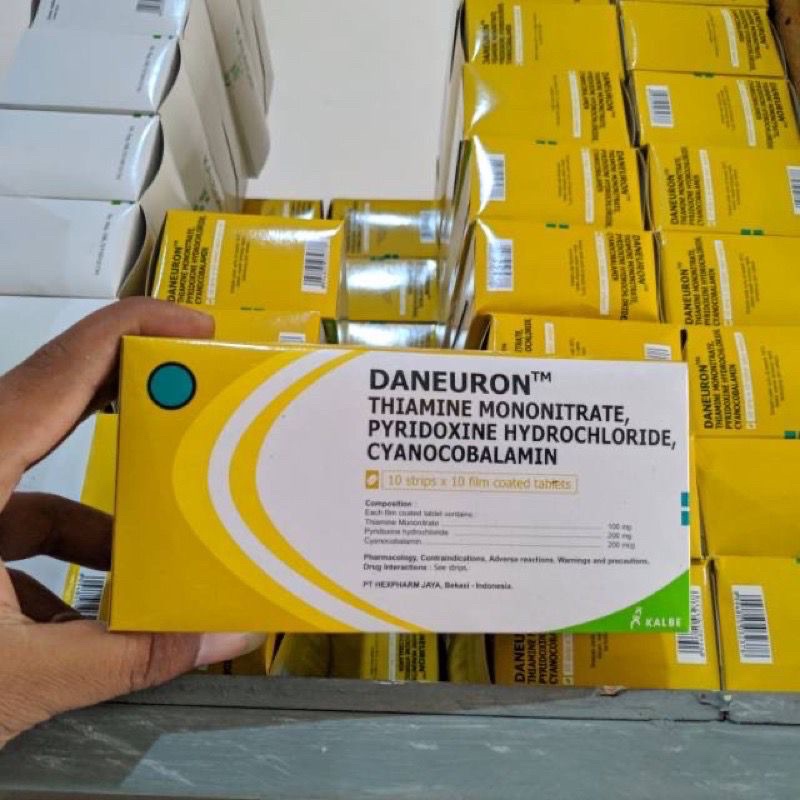 Jual DANEURON Vitamin B Kompleks B1 B6 B12 , HJ |l, Obat Kaku, Kram ...