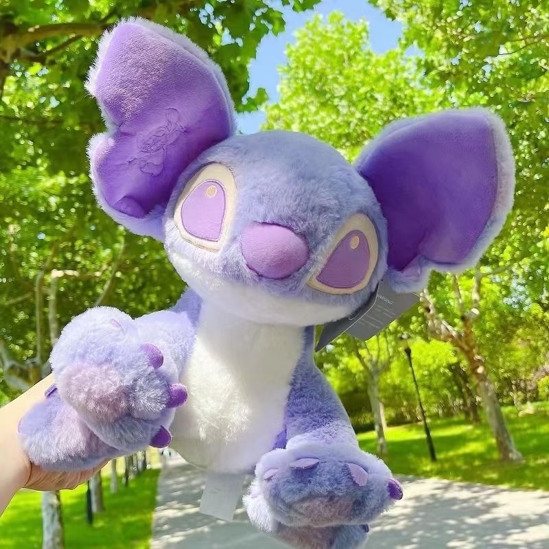 Mainan Boneka Stitch Ungu Macaron 25 / 30cm Bahan Plush Untuk Hadiah Ulang Tahun / Natal / Valentine